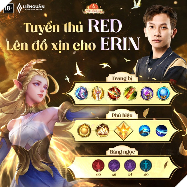 Lien Quan Mobile: Cong dong tranh cai cuc cang ve loi len trang bi chuan cho Erin 2 Liên Quân Mobile: Cộng đồng tranh cãi cực căng về lối lên trang bị chuẩn cho Erin