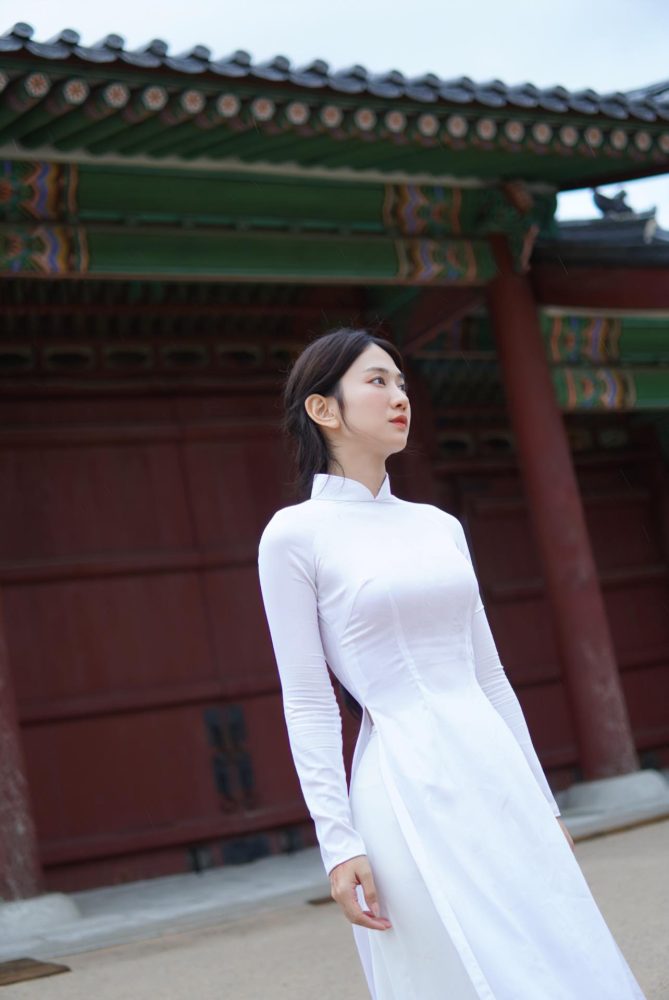 f3-1 Lê Bống đăng ảnh cực xinh xắn, duyên dáng trong bộ áo dài truyền thống f3 1