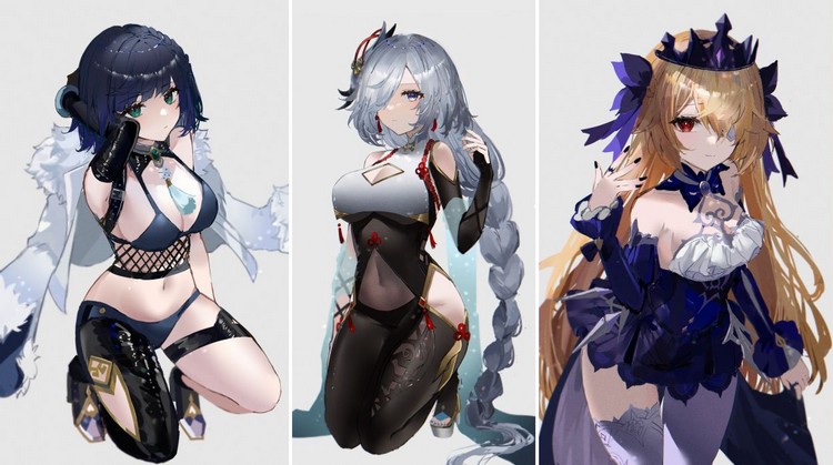 fan-art-genshin-impact-7 Chiêm ngưỡng bộ ảnh Fan art biến các cô nàng trong Genshin Impact theo phong cách mới fan art genshin impact 7