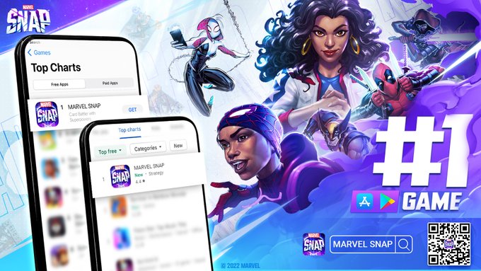 Vừa ra mắt, Marvel Snap đã thống trị bảng xếp hạng, là game di động có lượt tải nhiều nhất - Ảnh 2.