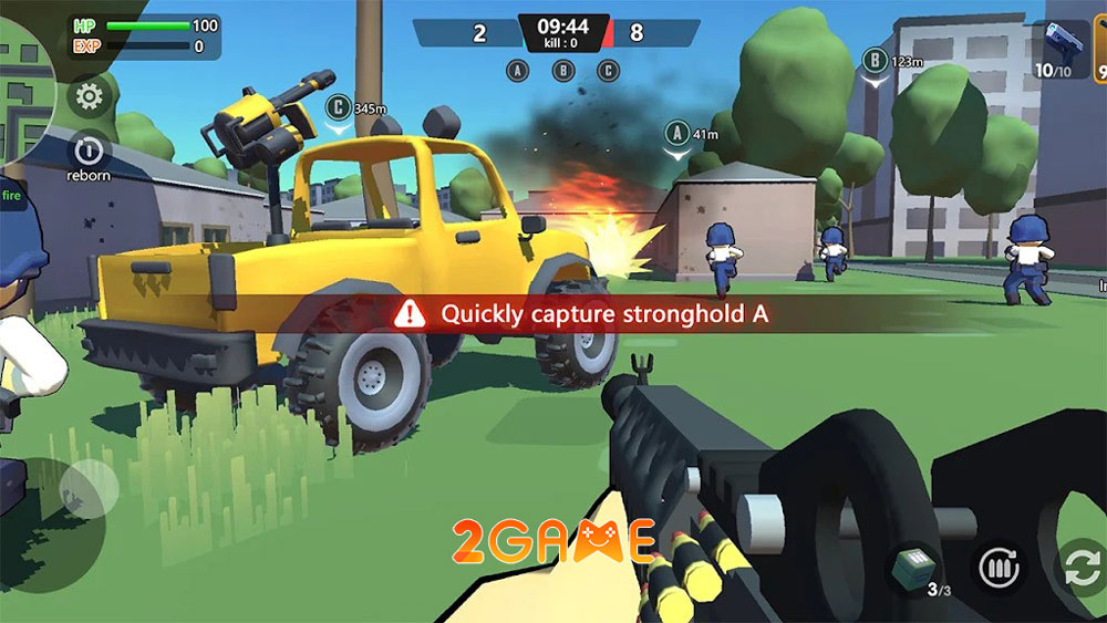 Người chơi có thể đổi giữa góc nhìn thứ nhất và thứ ba trong game Fire War: Gunfight King Người chơi có thể đổi giữa góc nhìn thứ nhất và thứ ba trong game Fire War: Gunfight King