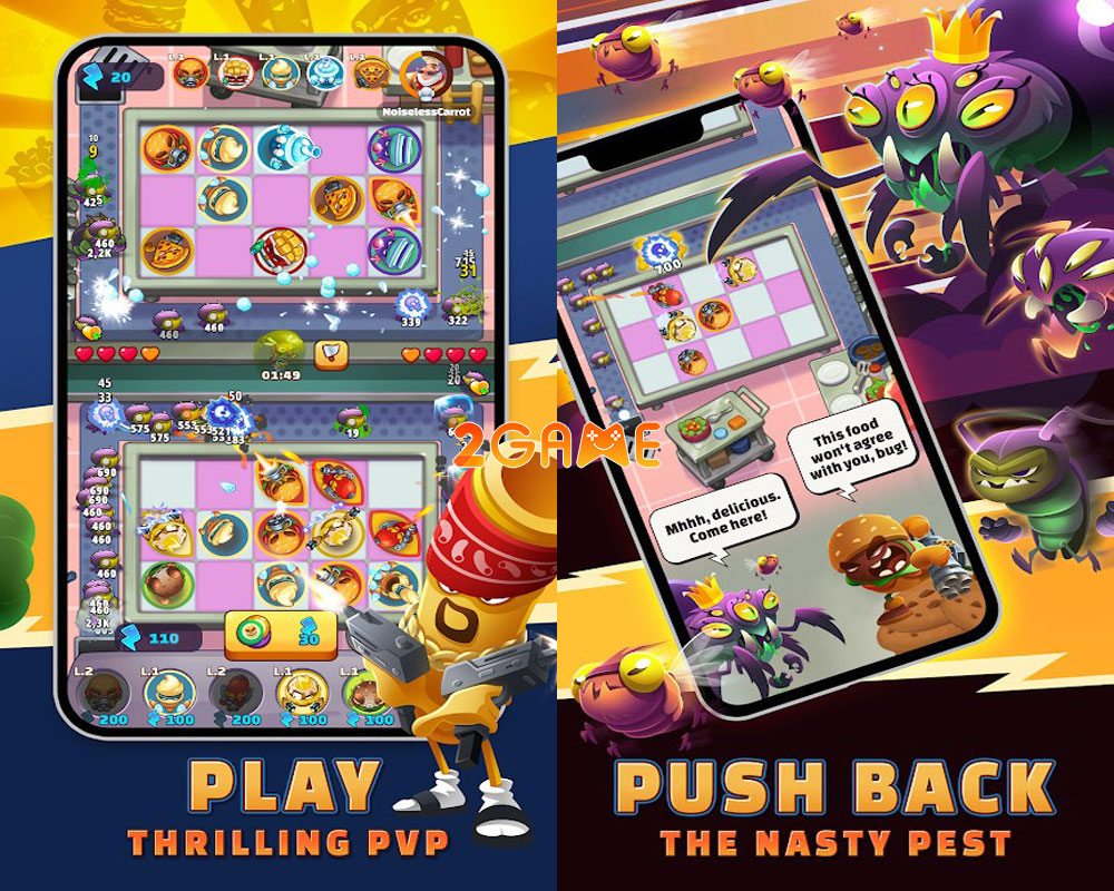 Gameplay hấp dẫn của game thủ thành Food Fight TD: Tower Defense Gameplay hấp dẫn của game thủ thành Food Fight TD: Tower Defense