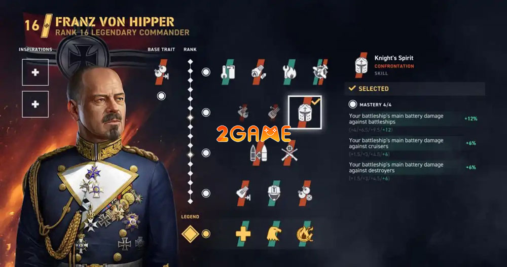 Franz von Hipper là cái tên đầu tiên trong top 10 chỉ huy tốt nhất game World of Warships: Legends Franz von Hipper là cái tên đầu tiên trong top 10 chỉ huy tốt nhất game World of Warships: Legends