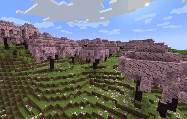 Hướng dẫn cách tìm rừng anh đào trong Minecraft 1.20 - Kênh Game VN ...