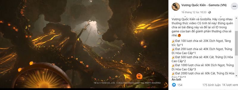 Vương Quốc Kiến ra mắt sự kiện hợp tác với bom tấn Godzilla gamehub vuong quoc kien ra mat skien hop tac voi bom tan godzilla 4