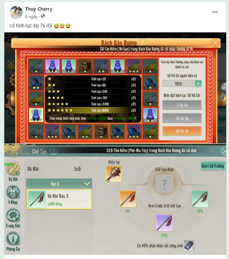 gamehubvn-cong-dong-kto-so-sai-nhan-pham-cung-tinh-nang-quay-so-bach-bao-ruong-6 Cộng đồng Kiếm Thế Orgin so tài nhân phẩm cùng tính năng “quay sò” Bách Bảo Rương gamehubvn cong dong kto so sai nhan pham cung tinh nang quay so bach bao ruong 6