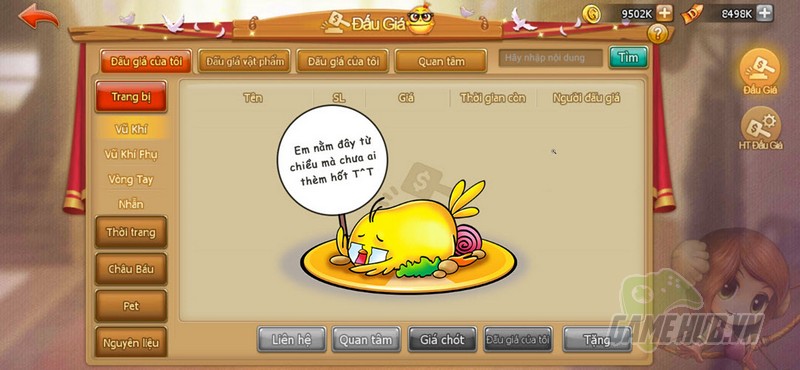 Đấu giá – “Chốt đơn” & giao dịch tự do trong Gunny Origin gamehubvn dau gia chot don giao dich tu do trong gunny origin 3