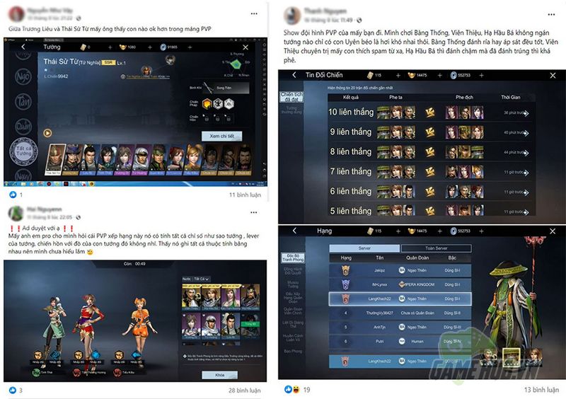 Game thủ Dynasty Warriors: Overlords “mất ăn mất ngủ” leo top PvP Độc Bộ Tranh Phong