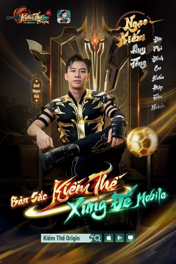 Kiếm Thế Origin – đỉnh cao kiếm hiệp trên di động lại tiếp tục tung TVC cùng cầu thủ Quế Ngọc Hải gamehubvn kto dinh cao kiem hiep tung tvc cung que ngoc hai 2
