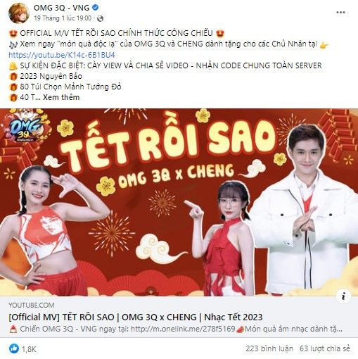 Người chơi OMG 3Q “đại thắng” quà tặng, khép lại mùa Tết 2023 cực ý nghĩa gamehubvn nguoi choi omg3q dai thang qua tang khep lai mua tet 2023 cuc y nghia 1