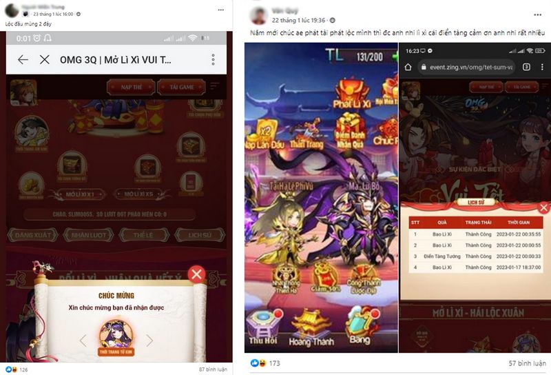 Người chơi OMG 3Q “đại thắng” quà tặng, khép lại mùa Tết 2023 cực ý nghĩa gamehubvn nguoi choi omg3q dai thang qua tang khep lai mua tet 2023 cuc y nghia 2