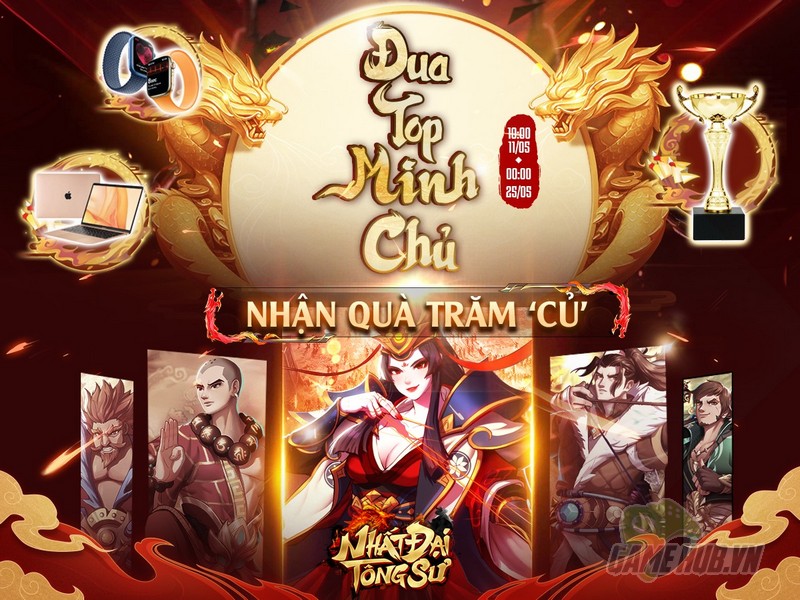 Nhất Đại Tông Sư chính thức ra mắt, tặng Giftcode cùng sự kiện Đua TOP nhận quà “trăm củ” gamehubvn nhat dai tong su chinh thuc ra mat tang giftcode cung su kien dua top qua tram cu 2