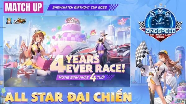 Showmatch All Star Đại Chiến - Tài năng lộ diện mừng ZingSpeed Mobile tròn 4 tuổi gamehubvn showmatch all star dai chien tai nang lo dien mung zingspeedmobile 4 tuoi 0jpg