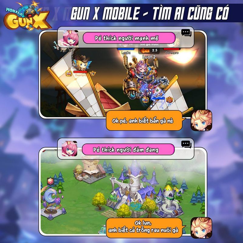 Siêu game bắn gà - Gun X Mobile chính thức ra mắt, tặng Giftcode gamehubvn sieu game ban ga gun x mobile chinh thuc ra mat tang gc 2