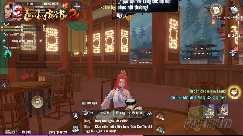 Thiên Long Bát Bộ 2 VNG: Chỉ còn 6 ngày nữa game thủ có thể ghé Tửu Lầu để thưởng thức