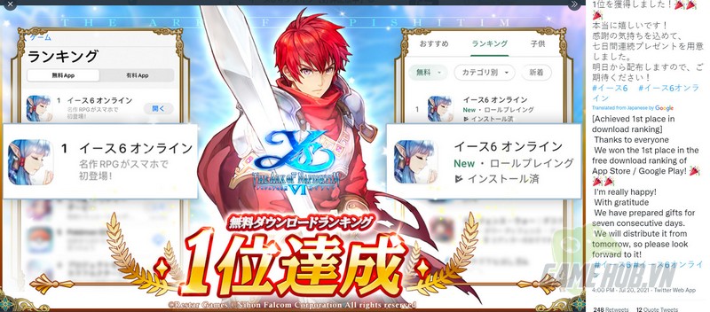 Top 5 lý do bạn nên chơi Ys 6 Mobile - The Ark of Napishtim ngay hôm nay gamehubvn top 5 ly do ban nen choi ys6mobile 3