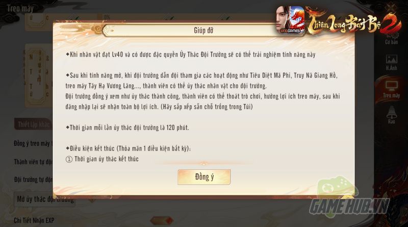 Ủy Thác Đội Trưởng – Tính năng gắn kết cộng đồng độc đáo của Thiên Long Bát Bộ 2 VNG
