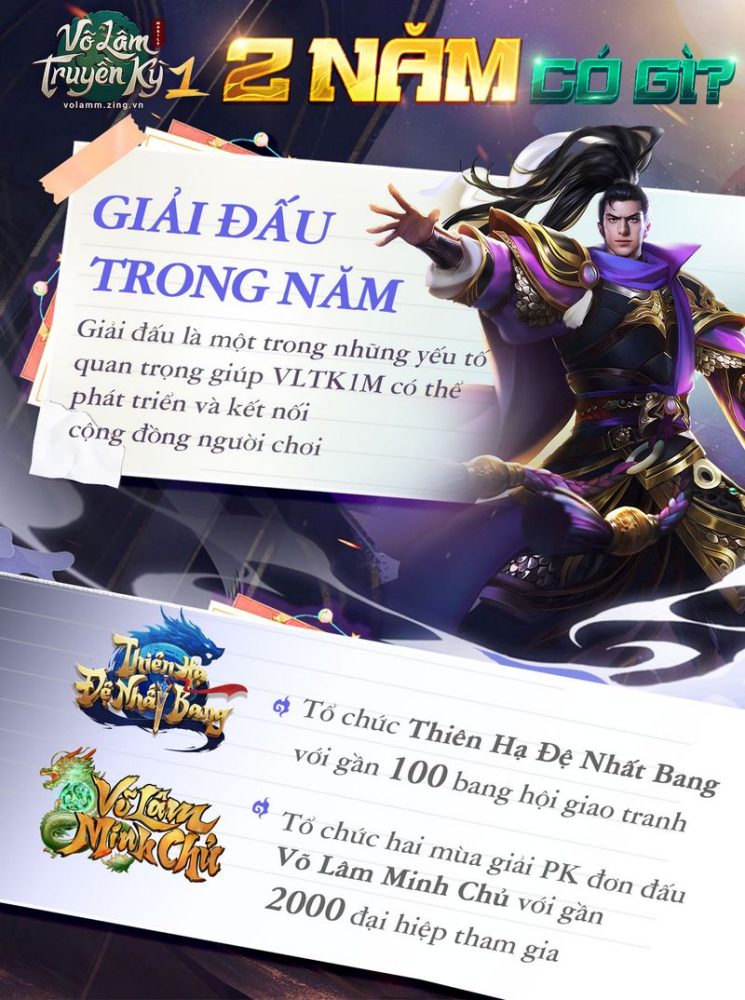 Võ Lâm Truyền Kỳ 1 Mobile: 2 năm khẳng định vị thế dẫn đầu trong ngành game Việt gamehubvn vltk1m 2 nam khang dinh vi the dan dau lang game viet 2
