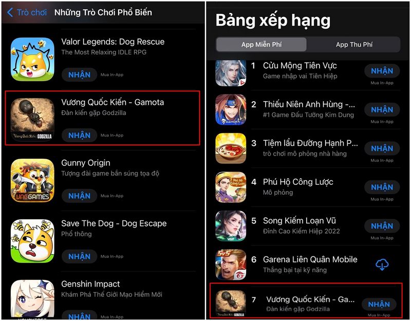 Vương Quốc Kiến đu đỉnh BXH AppStore và GG Play, nhận cơn mưa lời khen từ cộng đồng game thủ gamehubvn vuong quoc kien du dinh bxh appstore va ggplay nhan mua loi khen 3