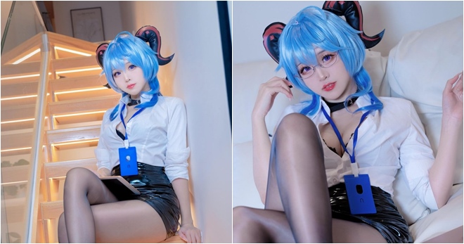 Chiêm ngưỡng diện mạo mới của cô nàng Ganyu trong trang phục văn phòng ganyu genshin impact 0