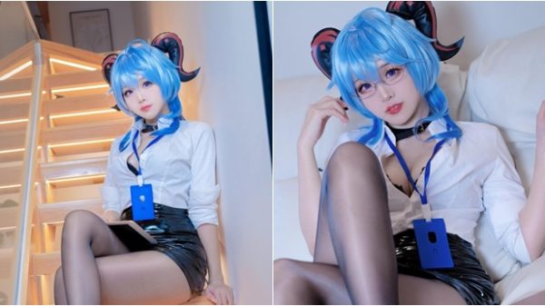 Chiêm ngưỡng diện mạo mới của cô nàng Ganyu trong trang phục văn phòng ganyu genshin impact 0jpg