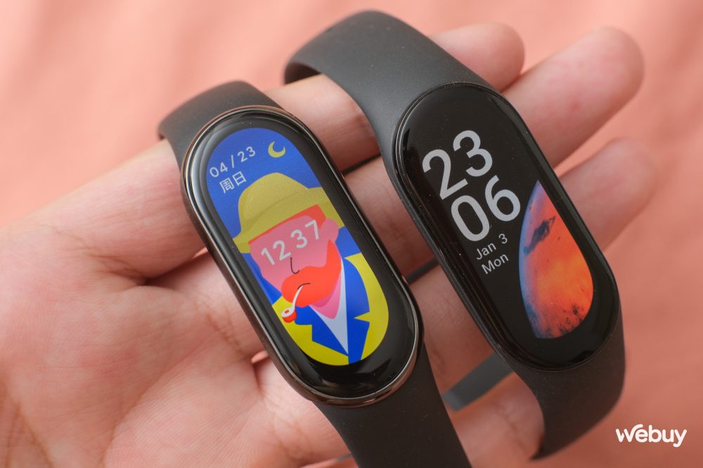 Trên tay Xiaomi Band 8 tại VN: Thiết kế không đổi nhưng nâng cấp dây đeo, có màn hình 60Hz, pin 16 ngày, giá từ 850,000 đồng - Ảnh 5. Trên tay Xiaomi Band 8 tại VN: Thiết kế không đổi nhưng nâng cấp dây đeo, có màn hình 60Hz, pin 16 ngày, giá từ 850,000 đồng - Ảnh 5.