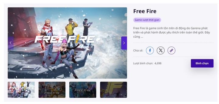Fan Genshin Impact không phục khi bị Free Fire soán ngôi ở giải thưởng danh giá