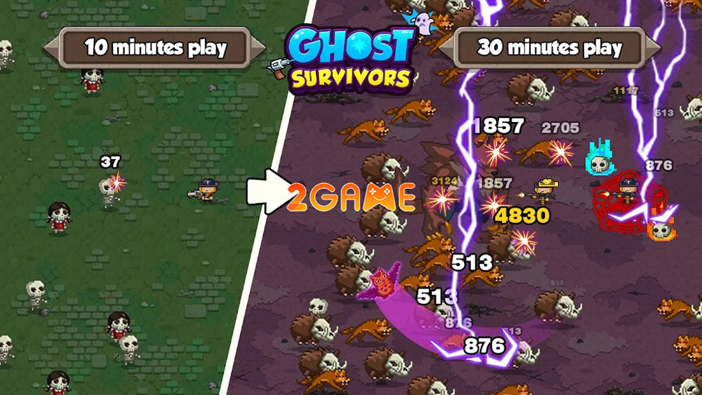 Bối cảnh trong game Ghost Survivors: Pixel Hunt Bối cảnh trong game Ghost Survivors: Pixel Hunt
