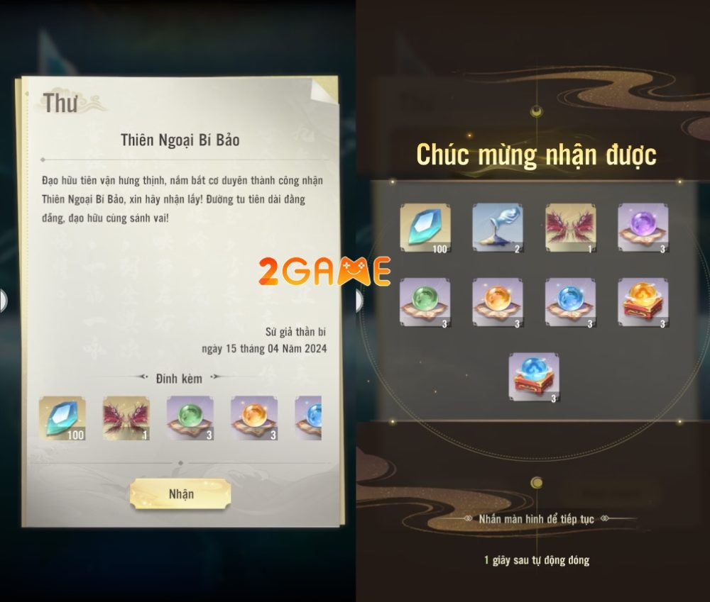 Các phần quà cực xịn từ mã giftcode Phàm Nhân Tu Tiên: Duyên Khởi