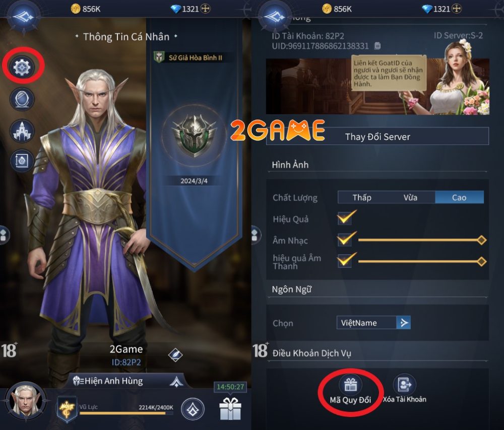 giftcode-phep-thuat-trieu-hoi-1 Nhập giftcode Phép Thuật Triệu Hồi vào phần Cài Đặt> Mã Quy Đổi