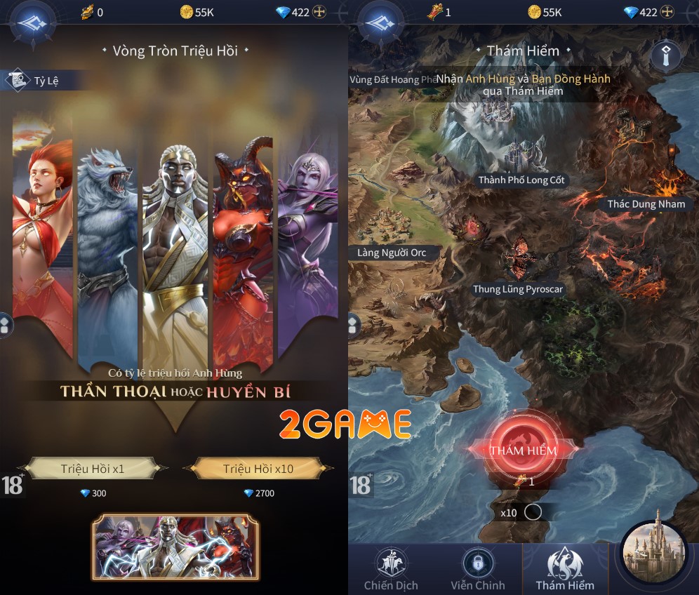giftcode-phep-thuat-trieu-hoi-5 Người chơi có thể dùng Kim Cương từ việc nhập giftcode Phép Thuật Triệu Hồi để mua các Gói Vũ Lực và chiêu mộ anh hùng