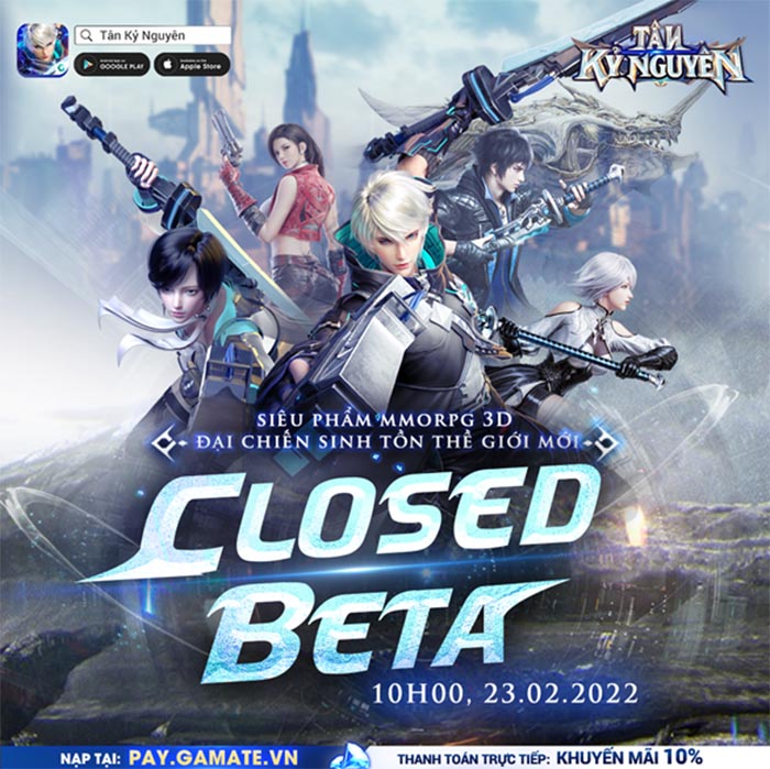 Tân Kỷ Nguyên tưng bừng Closed Beta, tặng 500 Giftcode khủng