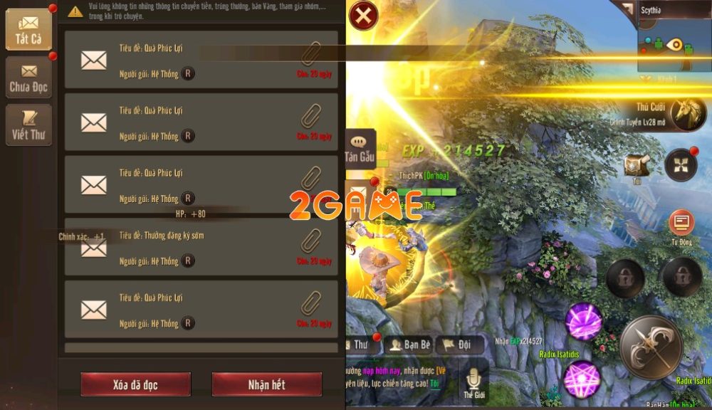 Gần 20 mã giftcode trong game Thánh Quang Thiên Sứ