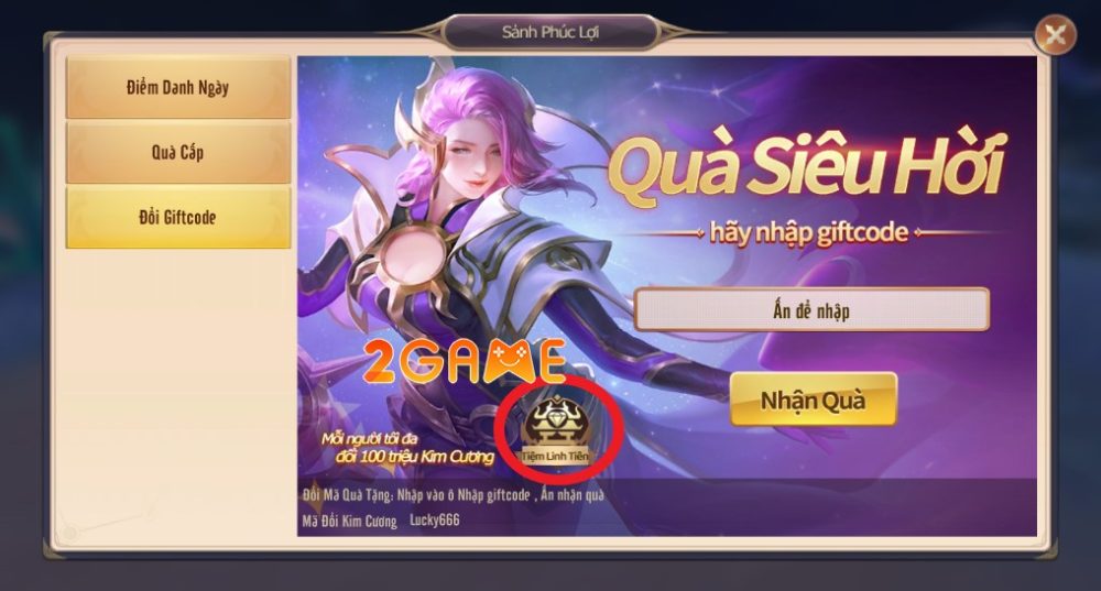 giftcode-tien-vuong-4d-3 Vào Tiệm Linh Tiên để tiêu xài 100 triệu kim cương từ giftcode Tiên Vương 4D