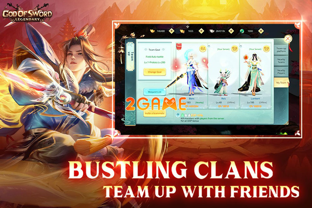 Game nhập vai God of Sword: Legendary mở ra thế giới tiên hiệp mộng ảo god of sword legendary 2