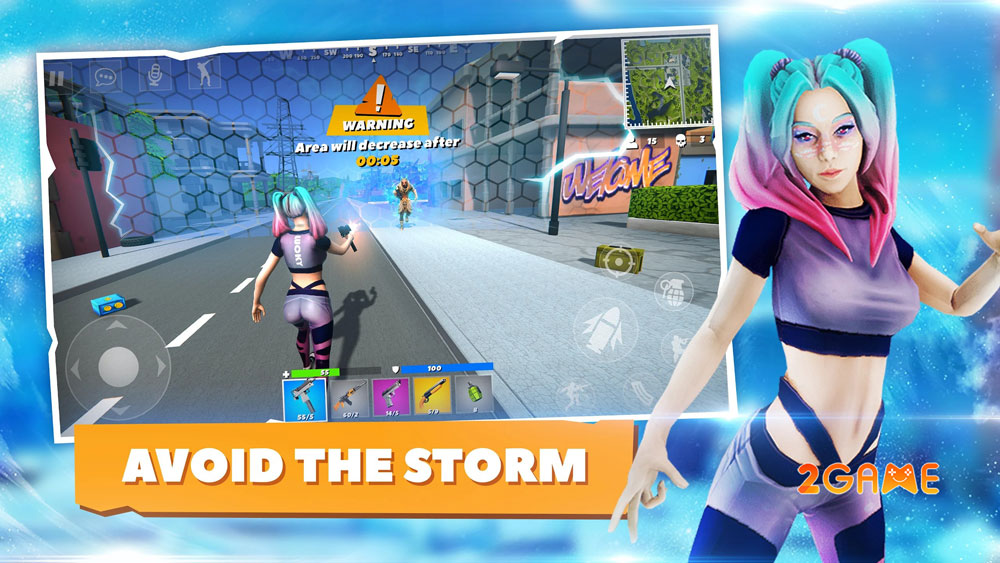 Khung cảnh bên trong game Grand Strike: Battle Royale