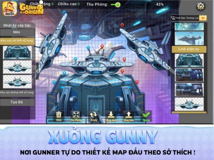 Gunny Origin là game bắn súng tọa độ duy nhất cho phép game thủ tự custom map?