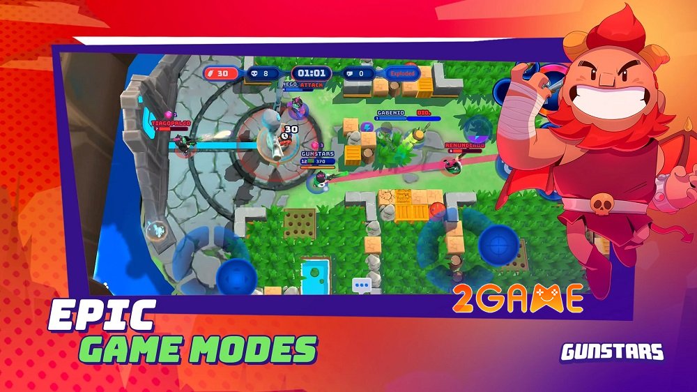 gunstarsbattlearena-4 Gunstars Battle Arena – Game bắn súng góc nhìn thứ ba với dàn nhân vật siêu tùy biến gunstarsbattlearena 4