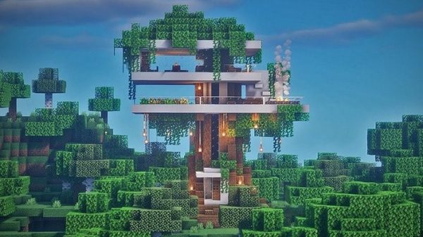 Top những ngôi nhà trên cây hoành tráng nhất để xây dựng trong Minecraft 2024- P1 h11jpg