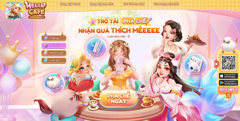 Tựa game tạo trend khắp Đông Nam Á Hello Café VNG mở đăng ký tại Việt Nam hello cafe vng dangkytruoc 1