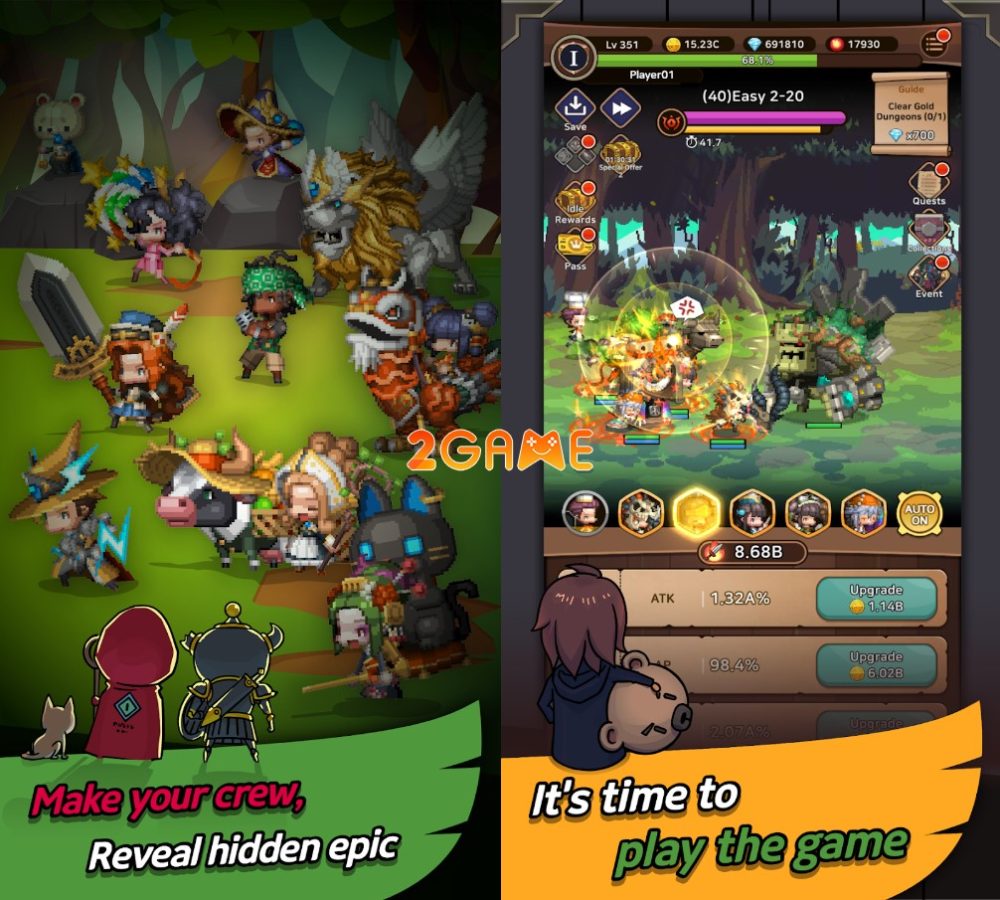 hero-kingdom-3-1 Hero Kingdom Idle RPG- Game nhập vai pixel siêu cuốn hero kingdom 3 1