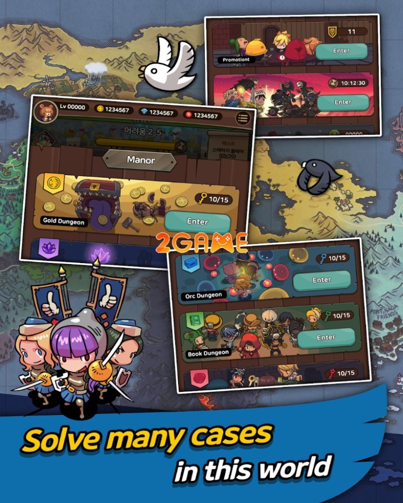 hero-kingdom-4 Đa dạng hoạt động PvE và PvP trong game Hero Kingdom Idle RPG