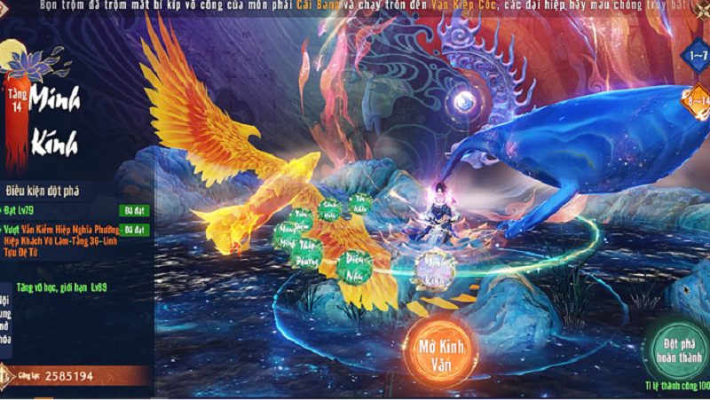 Hệ thống Kinh Văn – nguồn lực hiệu quả cho game thủ Thiên Long Bát Bộ 2 VNG hethongkinhvan tlbb2 3