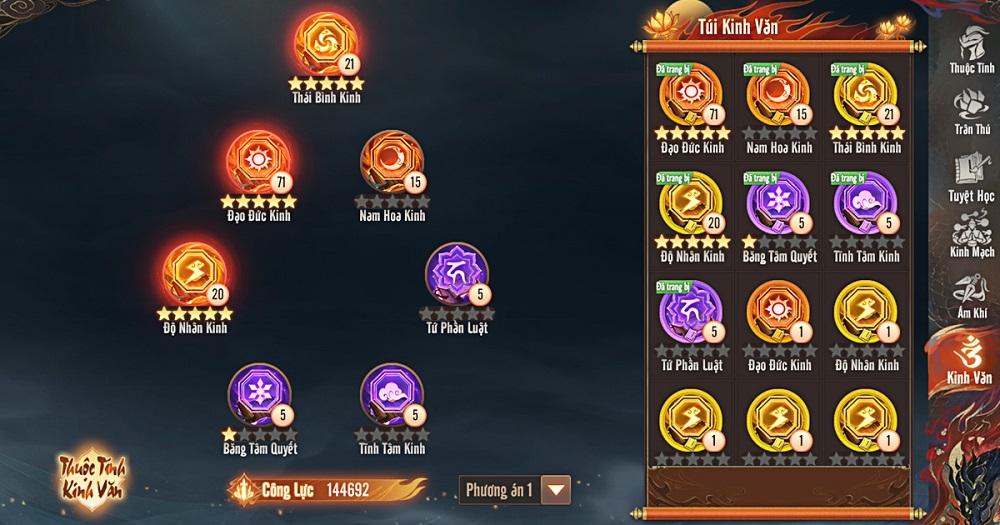 Hệ thống Kinh Văn – nguồn lực hiệu quả cho game thủ Thiên Long Bát Bộ 2 VNG hethongkinhvan tlbb2 5