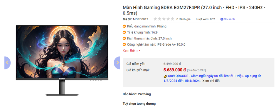 E-DRA EGM27F4PR có thực sự xứng đáng với mức giá “hạt dẻ” ở thời điểm hiện tại?- Ảnh 2. E-DRA EGM27F4PR có thực sự xứng đáng với mức giá “hạt dẻ” ở thời điểm hiện tại?- Ảnh 2.