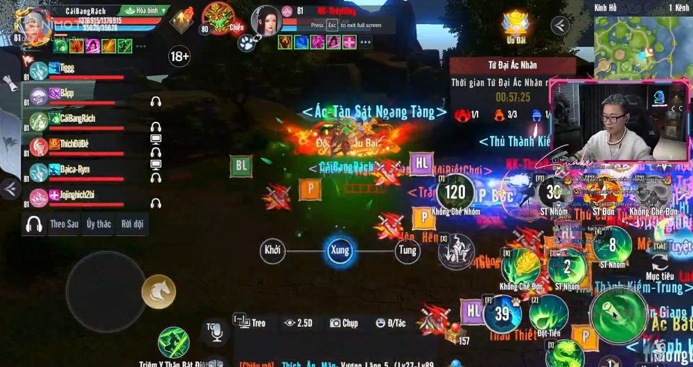 hinh205 QNT và Snake của Refund Gaming “phá đảo” Thiên Long Bát Bộ 2 VNG, trở thành những người nông dân “cày chay” đích thực hinh205