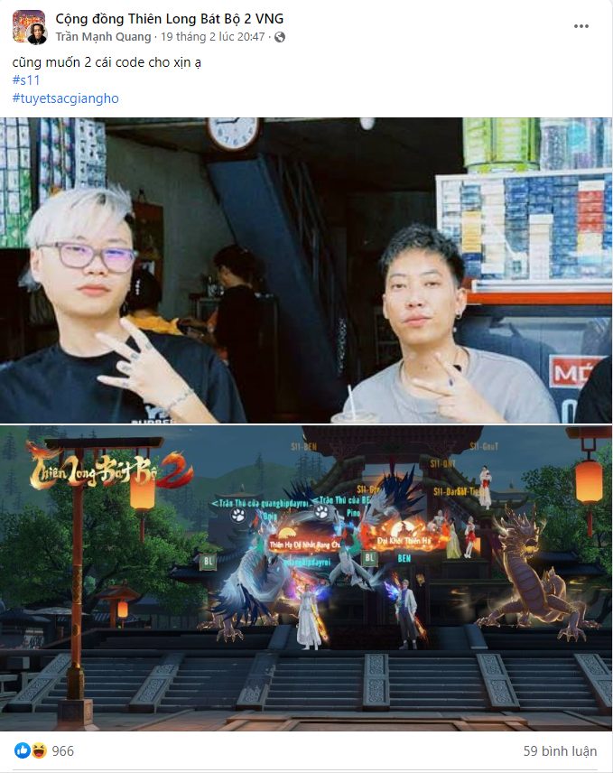 hinh207 QNT và Snake của Refund Gaming “phá đảo” Thiên Long Bát Bộ 2 VNG, trở thành những người nông dân “cày chay” đích thực hinh207