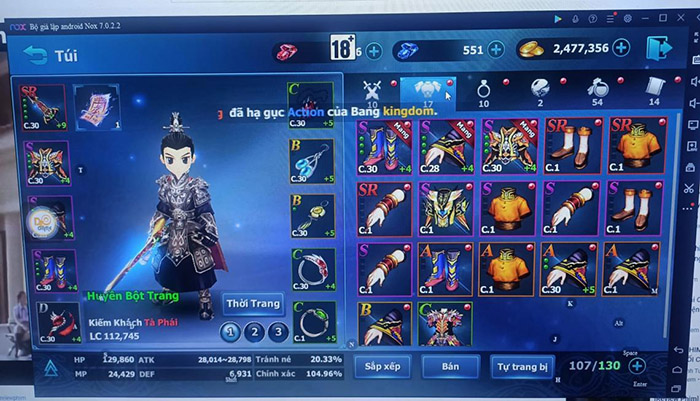 hkm2 “Đỏ mắt” với những bàn tay vàng trong làng nhân phẩm Hiệp Khách Giang Hồ Dzogame hkm2