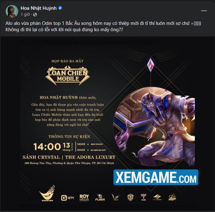 Dàn streamer hội ngộ trong Loạn Chiến Mobile, tranh cãi về anh hùng Thần Thoại, Tây Du và Tam Quốc sắp có lời giải đáp? 