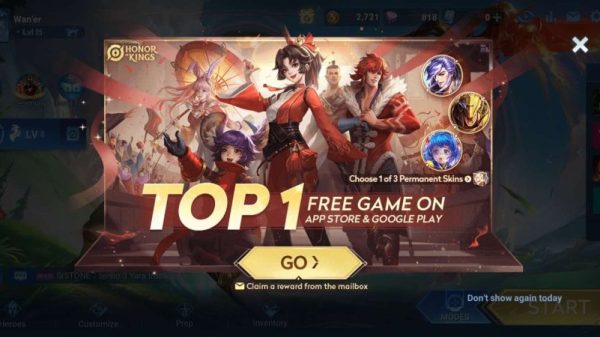 Honor of Kings - Vương Giả Vinh Diệu quốc tế chiếm trọn 'spotlight', top 1 free game trên cả hai nền tảng hok 1 1678499509 1jpg
